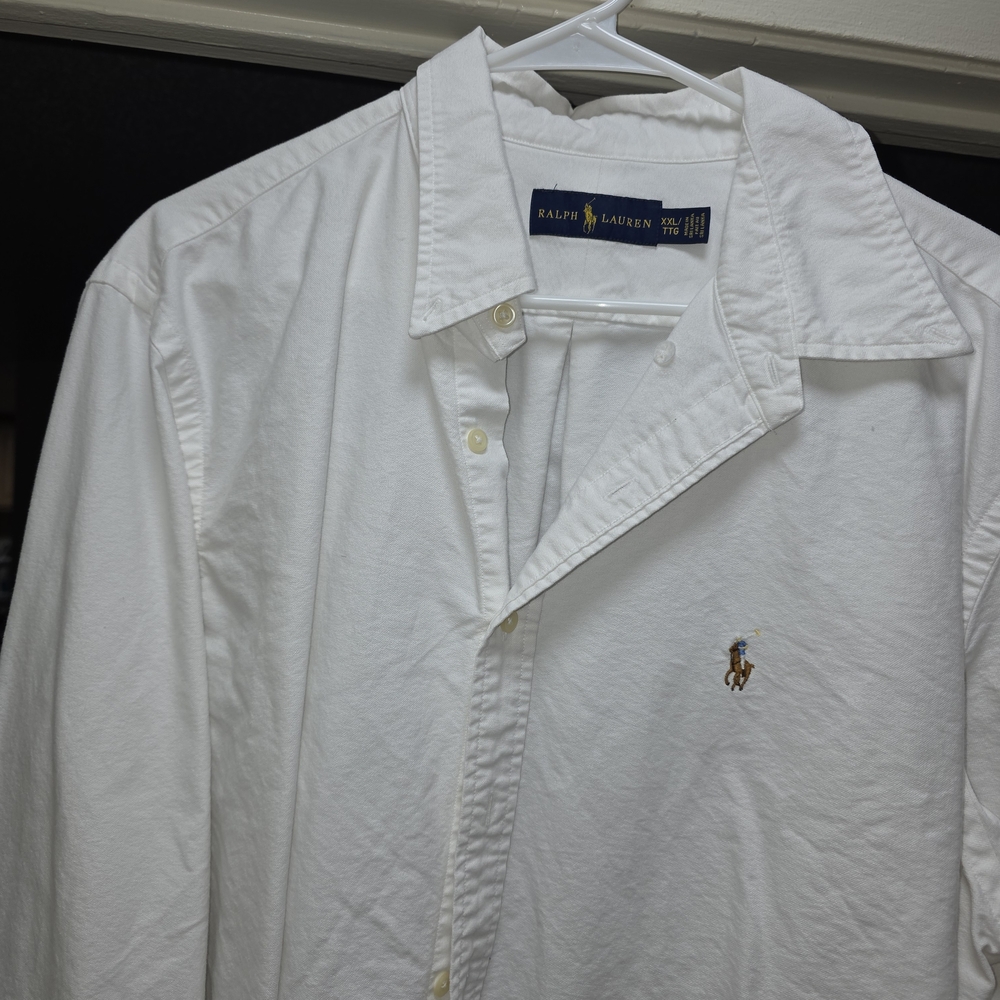 Ralph Lauren Classic White Button Down Shirt